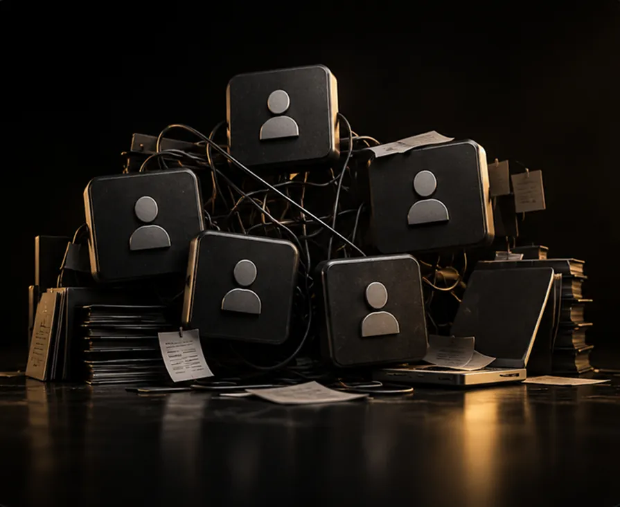 Separate creative teams working across multiple production stations
